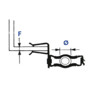 Attaches métalliques pour tube