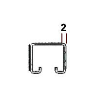 Rail perfore 3 faces