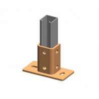 Socle renforcé pour rail