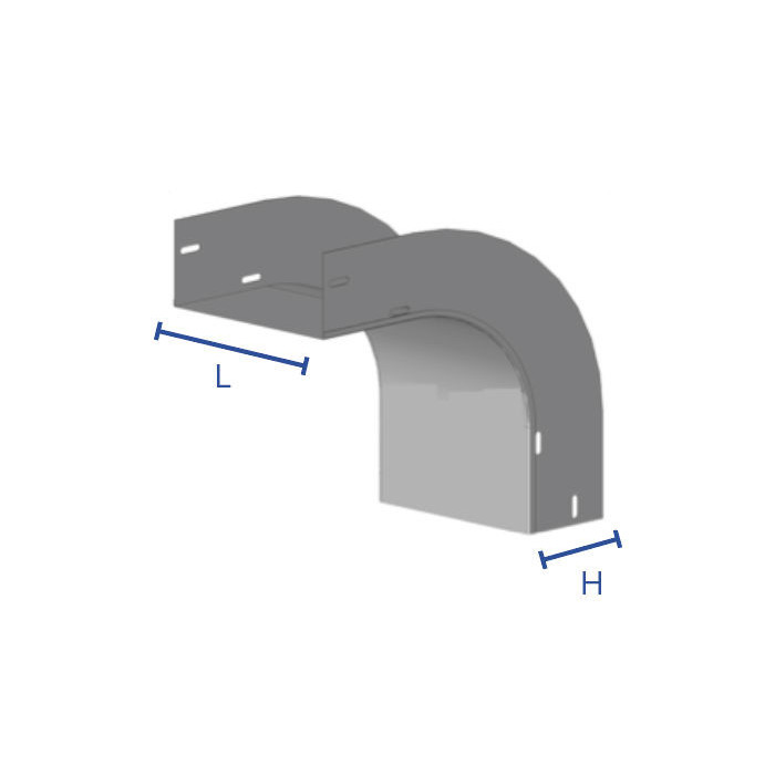 Coude convexe à 90°