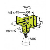 Pince en fonte IPN série lourde pour tige filetée