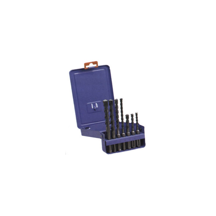 Coffret métallique de forets pour perforateur emmanchement SDS plus