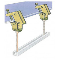 Pince en fonte IPN série lourde pour tige filetée