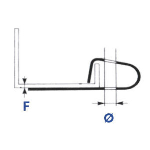 Attache pour aile verticale