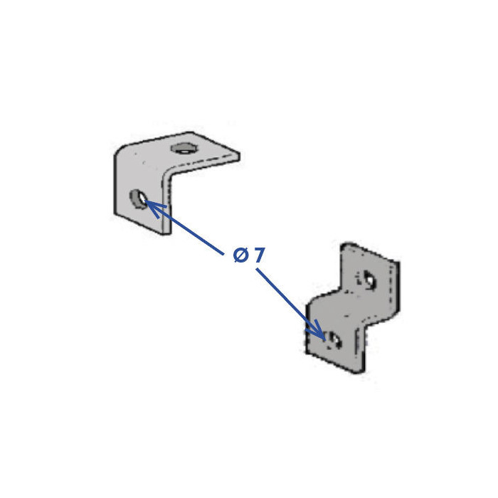 Attaches métalliques pour chainette et filin