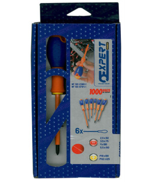 Coffret de 6 tournevis isolés 1000V