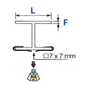 Attache métallique pour suspension sous IPN