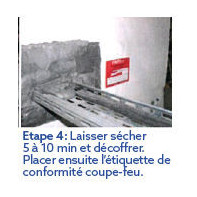 Mousse polyuréthane coupe-feu 2h possédant le PV Effectis pour le passage de câble