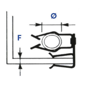 Attaches métalliques pour tube