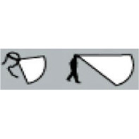 Lampe frontale avec faisceau large pour éclairage de proximité