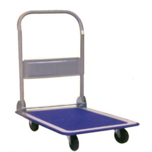 Chariot de manutention, dossier pliant rabattable