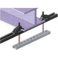 Kit attache crampon lourd avec rail de 36 x 20 mm