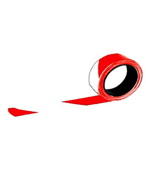 Rubalise rouge/blanc pour balisage de chantier