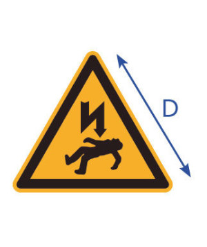 Etiquette adhésive Danger de mort