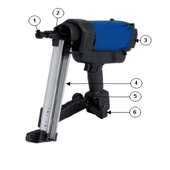 Cloueur autonome à gaz Acier / Béton