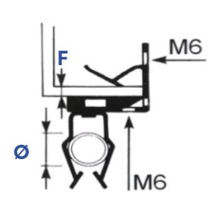 Attaches métalliques pour tube
