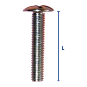 Vis poêlier acier zingué blanc