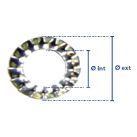 Rondelle éventail zingué blanc