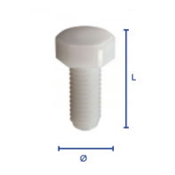 Vis tête hexagonale nylon