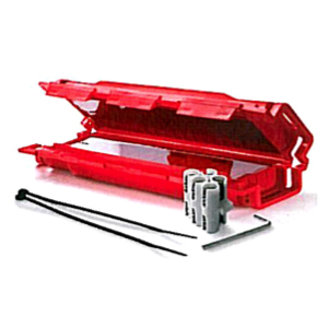 Boite de jonction droite avec gel et connecteurs