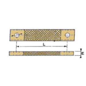 Tresse de masse plate