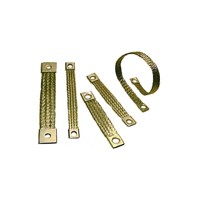 Tresse de masse plate