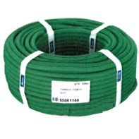 Conduit annelé polyioléfine fendu vert