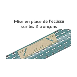 Eclisse rapide pour chemin de câble dalle