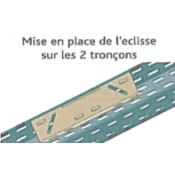 Eclisse rapide pour chemin de câble dalle