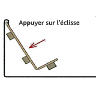 Eclisse rapide pour chemin de câble dalle