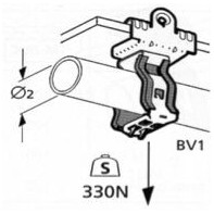 Attaches métalliques pour tube
