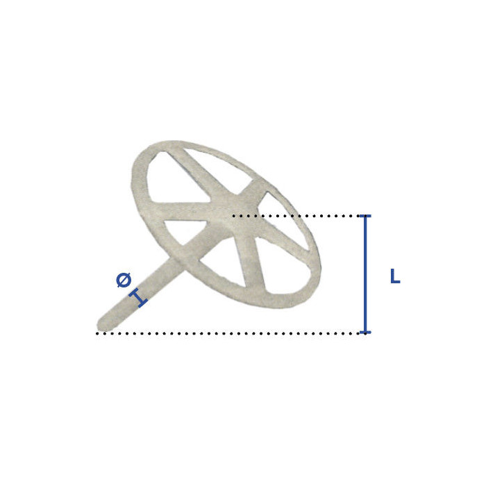 Cheville pour fixation d’isolation