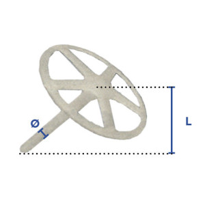 Cheville pour fixation d’isolation