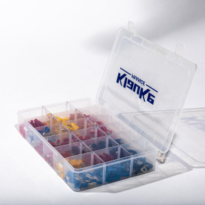 Coffret plastique assortiment 415 cosses préisolées à sertir