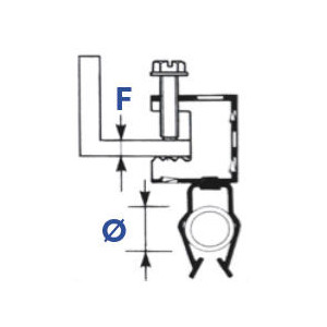 Attaches métalliques pour tube