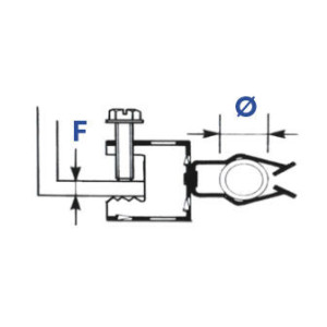 Attaches métalliques pour tube