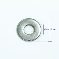 Rondelles large inox A2