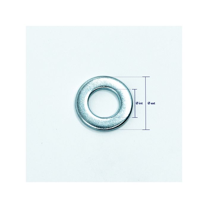 Rondelle moyenne zingué blanc