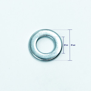 Rondelle moyenne zingué blanc