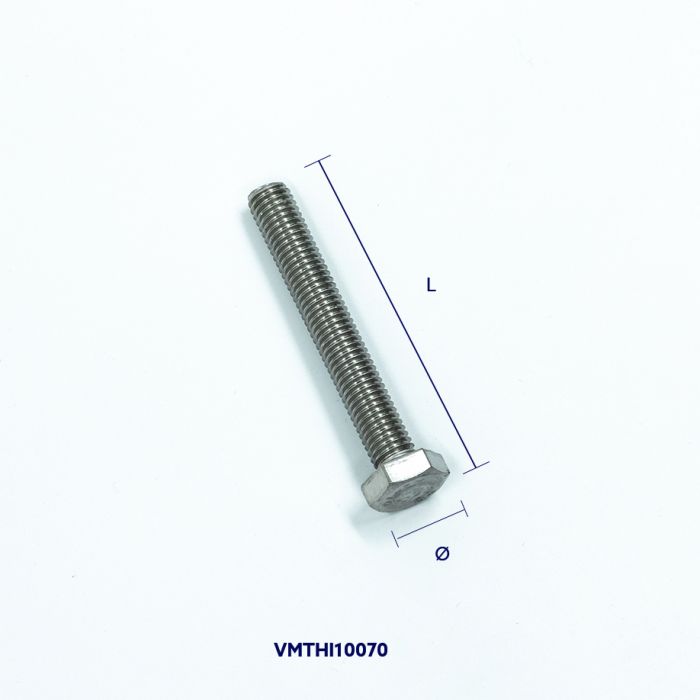 Vis métaux tête hexagonale inox A2