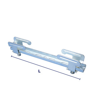 Kit attache crampon moyen avec rail de 30 x 15 mm