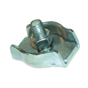 Serre-câble plat - 1 boulon zingué