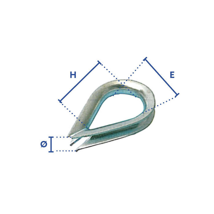 Cosse cœur petite ouverture