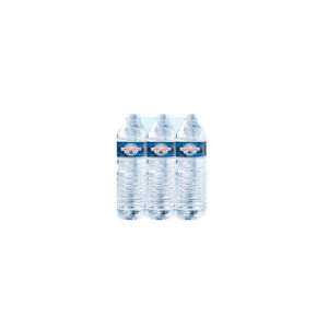 Pack de 6 bouteilles d'eau de 1,5 litres