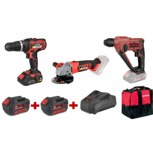 Pack d'outils éléctroportatifs sans fil STAYER