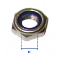 Ecrou frein zingué blanc