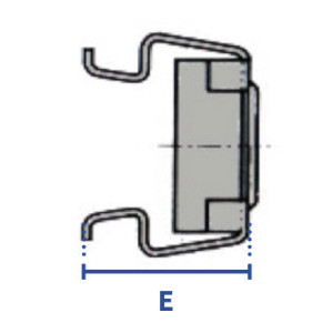 Ecrou cage acier zingué blanc