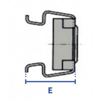Ecrou cage acier zingué blanc