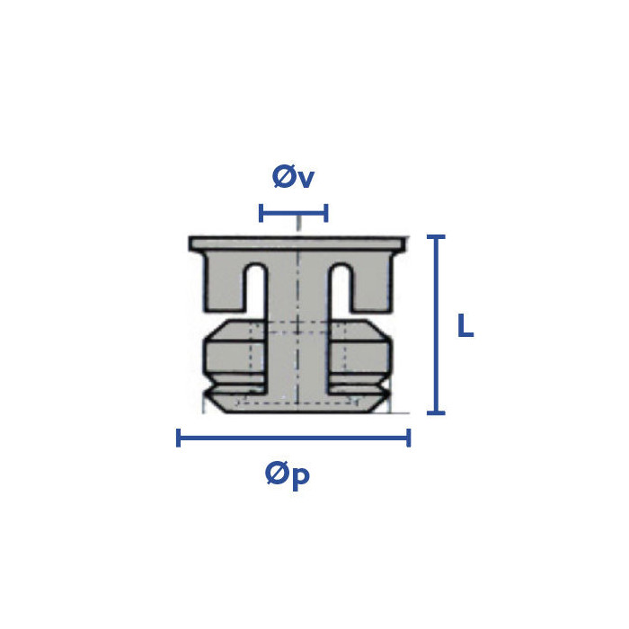 Ecrou cage ronde zingué blanc