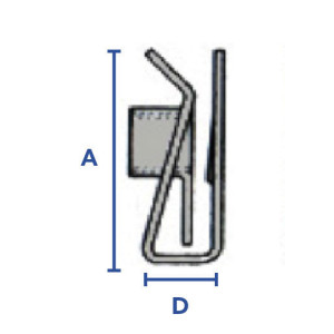 Ecrou pince zingué blanc